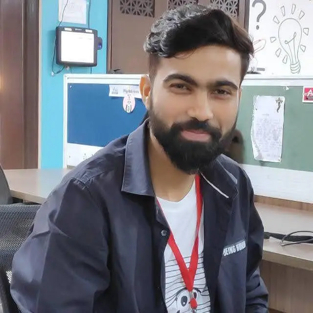Successful student Piyush